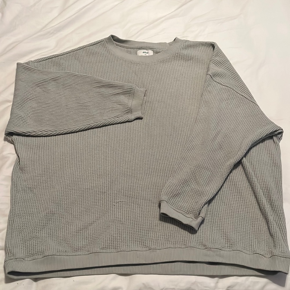 Aerie L oversized Waffle Knit Sweater